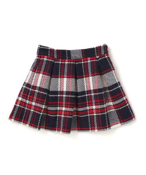 Tartine et Chocolat / タルティーヌ エ ショコラ その他パンツ | 【日本製】【お揃い】ウールチェックフロントタックスカート(100~140cm) | 詳細5