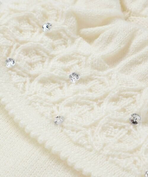 Tartine et Chocolat / タルティーヌ エ ショコラ ニット・セーター | ラインストーン付きボリュームネックセーター(100~140cm) | 詳細8