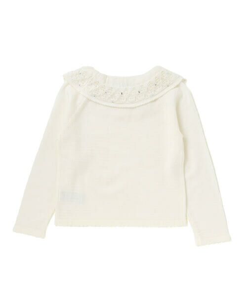 Tartine et Chocolat / タルティーヌ エ ショコラ ニット・セーター | ラインストーン付きボリュームネックセーター(100~140cm) | 詳細6