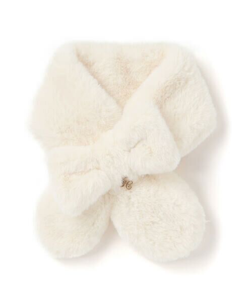 Tartine et Chocolat / タルティーヌ エ ショコラ マフラー・ショール・スヌード・ストール | リボンふわふわファーマフラー | 詳細2