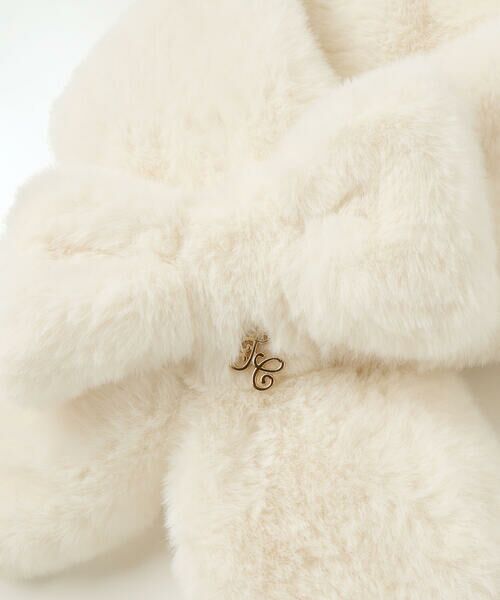 Tartine et Chocolat / タルティーヌ エ ショコラ マフラー・ショール・スヌード・ストール | リボンふわふわファーマフラー | 詳細4