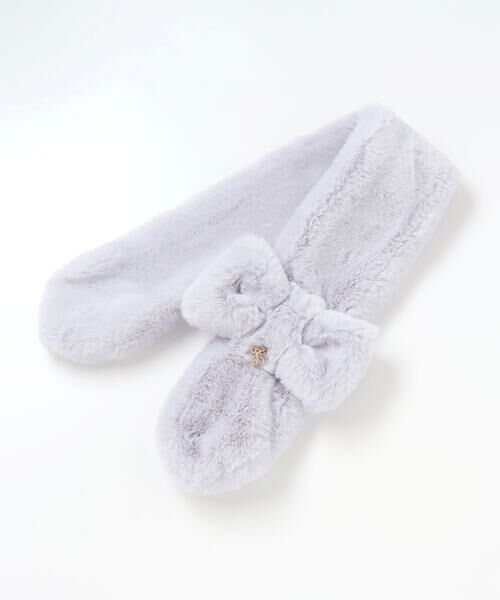 Tartine et Chocolat / タルティーヌ エ ショコラ マフラー・ショール・スヌード・ストール | リボンふわふわファーマフラー | 詳細10