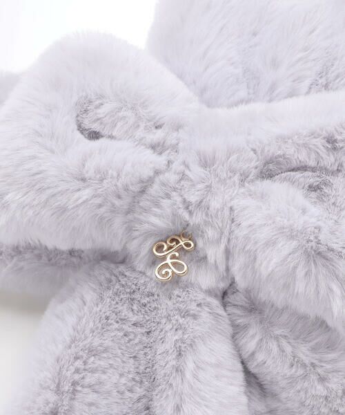 Tartine et Chocolat / タルティーヌ エ ショコラ マフラー・ショール・スヌード・ストール | リボンふわふわファーマフラー | 詳細7