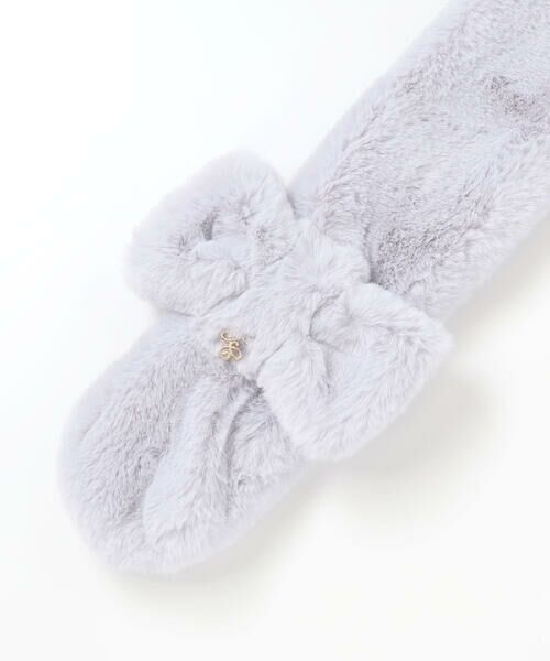 Tartine et Chocolat / タルティーヌ エ ショコラ マフラー・ショール・スヌード・ストール | リボンふわふわファーマフラー | 詳細9