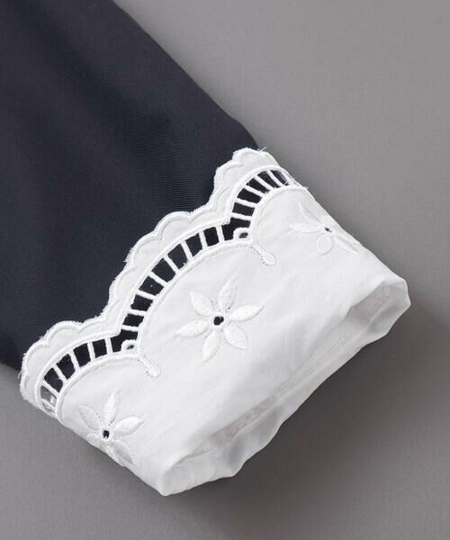 Tartine et Chocolat / タルティーヌ エ ショコラ ミニ丈・ひざ丈ワンピース | サイロコンパクトツイルレース襟袖ワンピース(110~130cm) | 詳細7