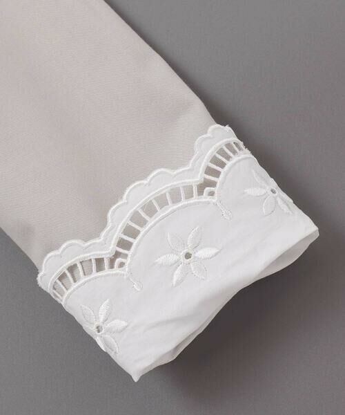 Tartine et Chocolat / タルティーヌ エ ショコラ ミニ丈・ひざ丈ワンピース | サイロコンパクトツイルレース襟袖ワンピース(110~130cm) | 詳細16