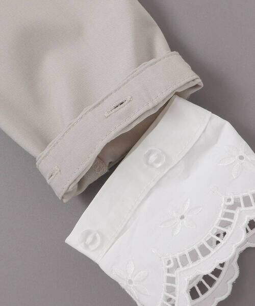 Tartine et Chocolat / タルティーヌ エ ショコラ ミニ丈・ひざ丈ワンピース | サイロコンパクトツイルレース襟袖ワンピース(110~130cm) | 詳細17