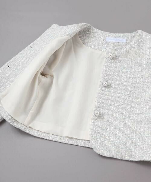 Tartine et Chocolat / タルティーヌ エ ショコラ その他トップス | ラメ入りツイードジャケットスカートセットアップ(110~130cm) | 詳細13