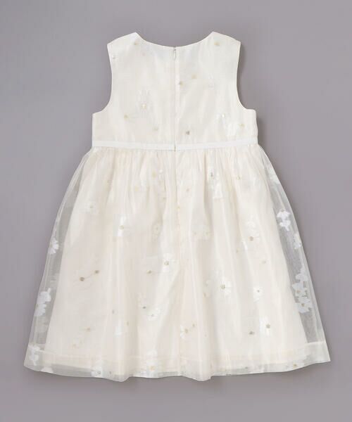 Tartine et Chocolat / タルティーヌ エ ショコラ ドレス | ラメオーガンジーフラワージャンパースカート(100~130cm) | 詳細2