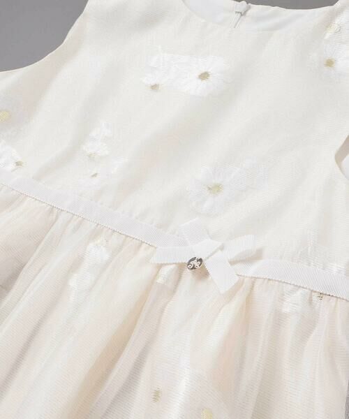 Tartine et Chocolat / タルティーヌ エ ショコラ ドレス | ラメオーガンジーフラワージャンパースカート(100~130cm) | 詳細3