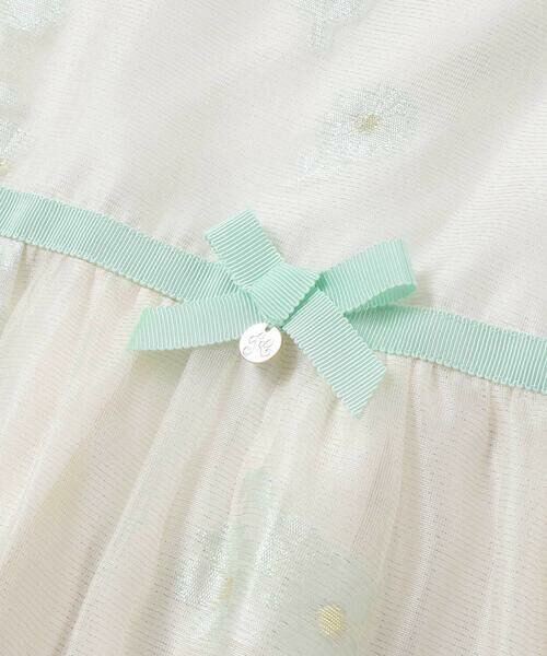 Tartine et Chocolat / タルティーヌ エ ショコラ ドレス | ラメオーガンジーフラワージャンパースカート(100~130cm) | 詳細10