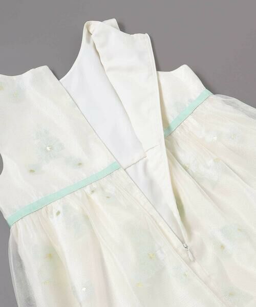 Tartine et Chocolat / タルティーヌ エ ショコラ ドレス | ラメオーガンジーフラワージャンパースカート(100~130cm) | 詳細13