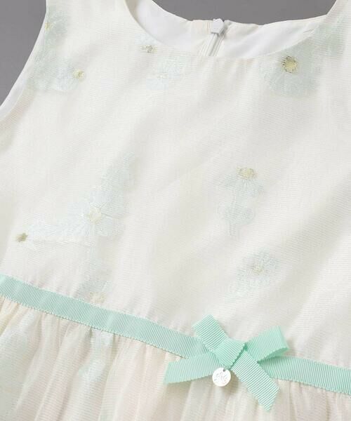 Tartine et Chocolat / タルティーヌ エ ショコラ ドレス | ラメオーガンジーフラワージャンパースカート(100~130cm) | 詳細9