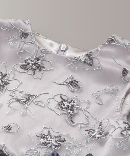 Tartine et Chocolat / タルティーヌ エ ショコラ ドレス | 【日本製】チュール花柄刺しゅうジャンパースカート(110~130cm) | 詳細11