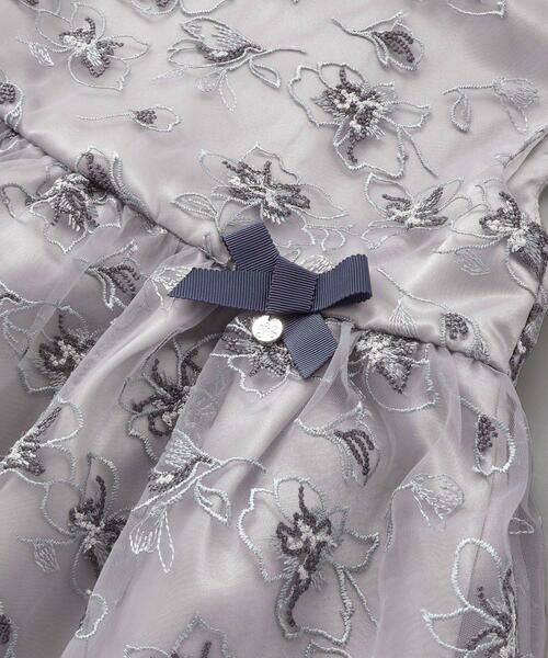 Tartine et Chocolat / タルティーヌ エ ショコラ ドレス | 【日本製】チュール花柄刺しゅうジャンパースカート(110~130cm) | 詳細13