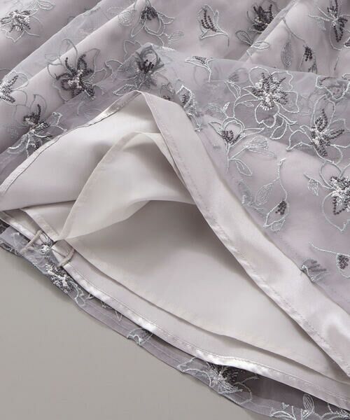 Tartine et Chocolat / タルティーヌ エ ショコラ ドレス | 【日本製】チュール花柄刺しゅうジャンパースカート(110~130cm) | 詳細15