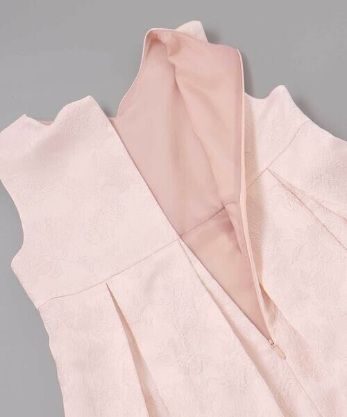 Tartine et Chocolat / タルティーヌ エ ショコラ ドレス | 【日本製】ジャガードフラワータック入りジャンパースカート(110~130cm) | 詳細11