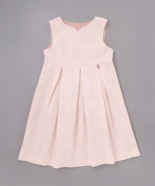 Tartine et Chocolat / タルティーヌ エ ショコラ ドレス | 【日本製】ジャガードフラワータック入りジャンパースカート(110~130cm) | 詳細5