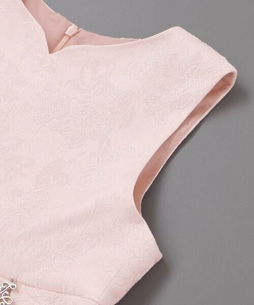 Tartine et Chocolat / タルティーヌ エ ショコラ ドレス | 【日本製】ジャガードフラワータック入りジャンパースカート(110~130cm) | 詳細8