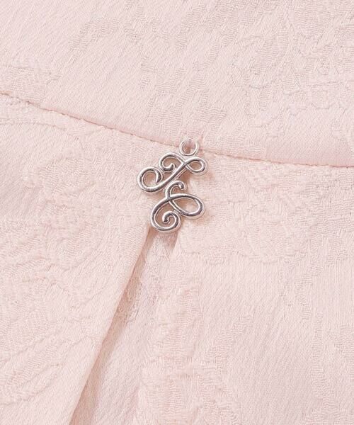 Tartine et Chocolat / タルティーヌ エ ショコラ ドレス | 【日本製】ジャガードフラワータック入りジャンパースカート(110~130cm) | 詳細9