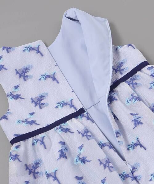 Tartine et Chocolat / タルティーヌ エ ショコラ ドレス | ジャガードフラワーリボン付きジャンパースカート(110~130cm) | 詳細10