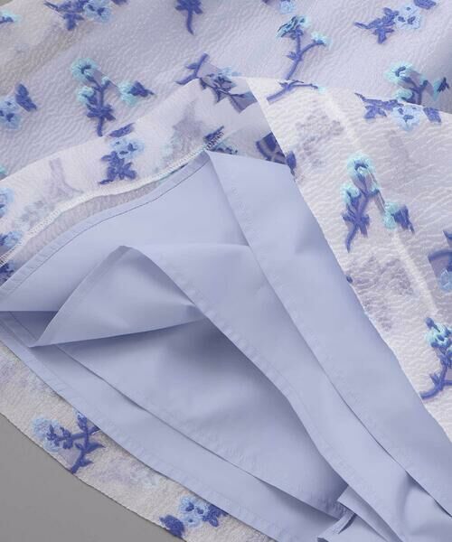 Tartine et Chocolat / タルティーヌ エ ショコラ ドレス | ジャガードフラワーリボン付きジャンパースカート(110~130cm) | 詳細12