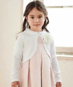 Tartine et Chocolat / タルティーヌ エ ショコラ カーディガン・ボレロ | 【日本製】ロゴチャーム付きニット長袖カーディガン(110~130cm)