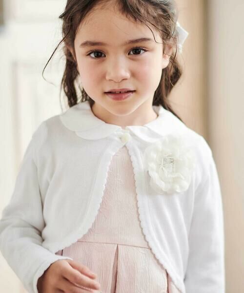 Tartine et Chocolat / タルティーヌ エ ショコラ カーディガン・ボレロ | 【日本製】ロゴチャーム付きニット長袖カーディガン(110~130cm) | 詳細3