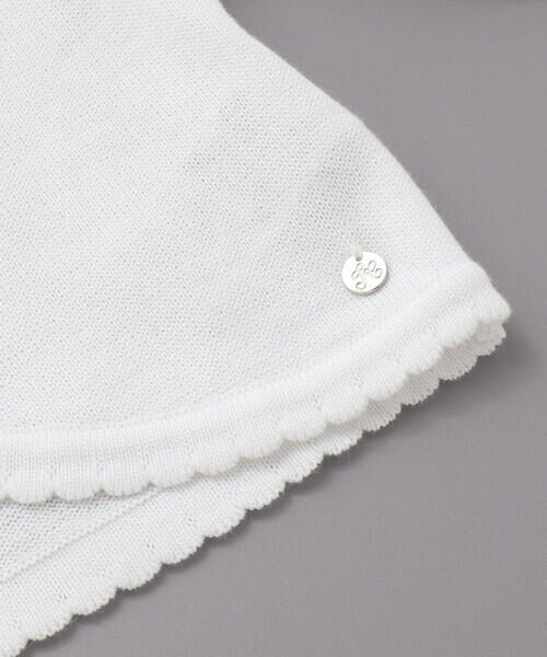 Tartine et Chocolat / タルティーヌ エ ショコラ カーディガン・ボレロ | 【日本製】ロゴチャーム付きニット長袖カーディガン(110~130cm) | 詳細7