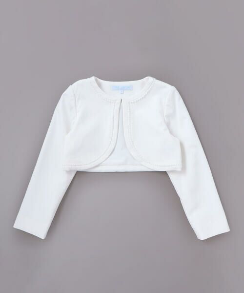 Tartine et Chocolat / タルティーヌ エ ショコラ ノーカラージャケット | ストレッチポンチレース付きジャケット(110~130cm) | 詳細6