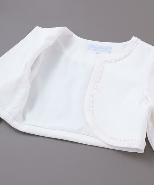 Tartine et Chocolat / タルティーヌ エ ショコラ ノーカラージャケット | ストレッチポンチレース付きジャケット(110~130cm) | 詳細12