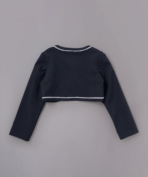 Tartine et Chocolat / タルティーヌ エ ショコラ ノーカラージャケット | ストレッチポンチレース付きジャケット(110~130cm) | 詳細16