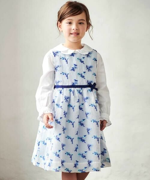 Tartine et Chocolat / タルティーヌ エ ショコラ シャツ・ブラウス | 袖口フリルサテン長袖ブラウス(110~130cm) | 詳細2