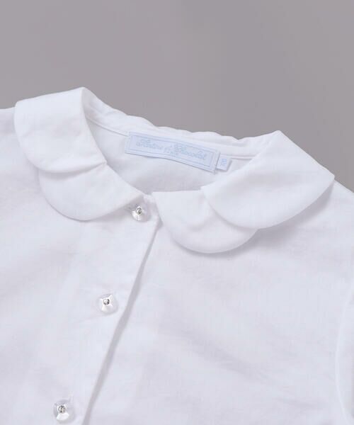 Tartine et Chocolat / タルティーヌ エ ショコラ シャツ・ブラウス | 袖口フリルサテン長袖ブラウス(110~130cm) | 詳細9