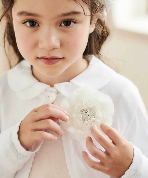 Tartine et Chocolat / タルティーヌ エ ショコラ ブローチ・コサージュ | 【日本製】オーガンジービジューフラワーコサージュ | 詳細1