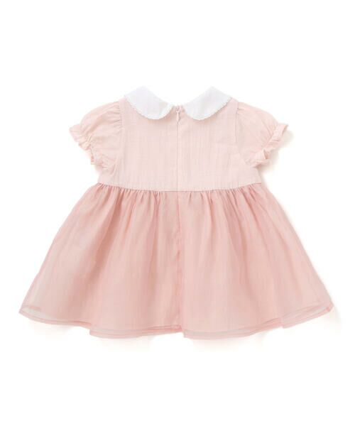 Tartine et Chocolat / タルティーヌ エ ショコラ ベビー・キッズウエア | オーガンジー襟付きパフスリーブワンピース＋ブルマセット ベビー(70~90cm) | 詳細1