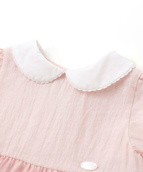 Tartine et Chocolat / タルティーヌ エ ショコラ ベビー・キッズウエア | オーガンジー襟付きパフスリーブワンピース＋ブルマセット ベビー(70~90cm) | 詳細3