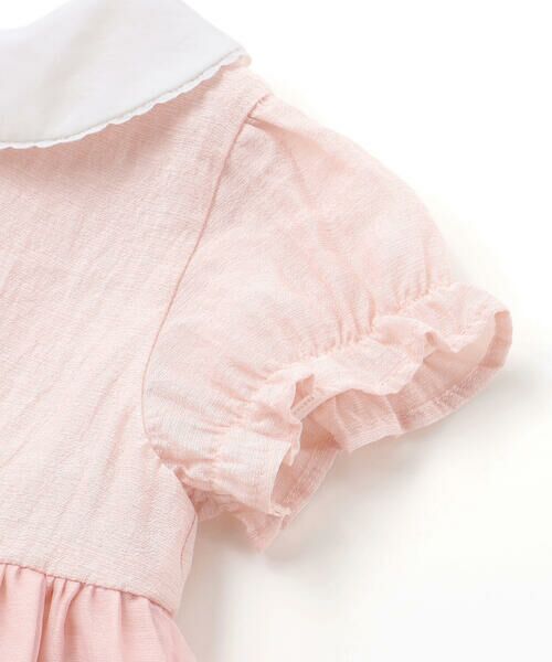 Tartine et Chocolat / タルティーヌ エ ショコラ ベビー・キッズウエア | オーガンジー襟付きパフスリーブワンピース＋ブルマセット ベビー(70~90cm) | 詳細4