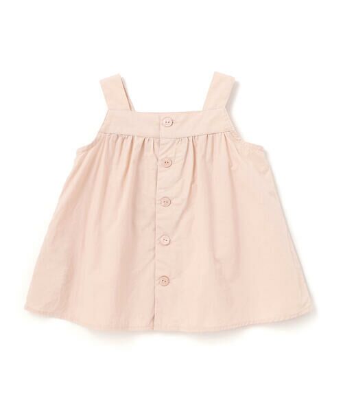 Tartine et Chocolat / タルティーヌ エ ショコラ ベビー・キッズウエア | タイプライターピンタックリボンワンピース＋ブルマセット ベビー(70~90cm) | 詳細1