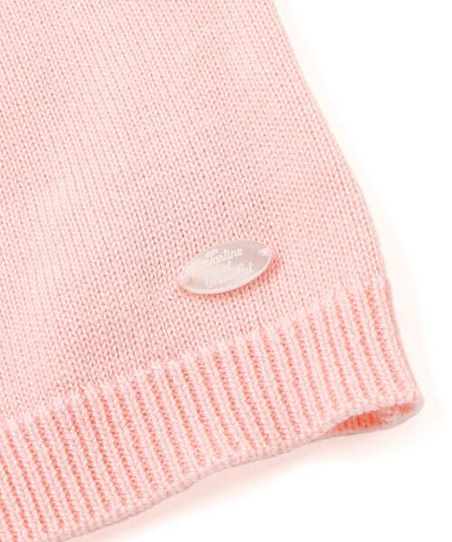 Tartine et Chocolat / タルティーヌ エ ショコラ ベビー・キッズウエア | アクリルコットン刺しゅう編地切り替えカーディガンベビー(70~90cm) | 詳細5