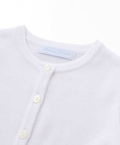 Tartine et Chocolat / タルティーヌ エ ショコラ ベビー・キッズウエア | 【日本製】【お揃い】ドラロン綿飾り編み長袖カーディガン(70-90cm) | 詳細2