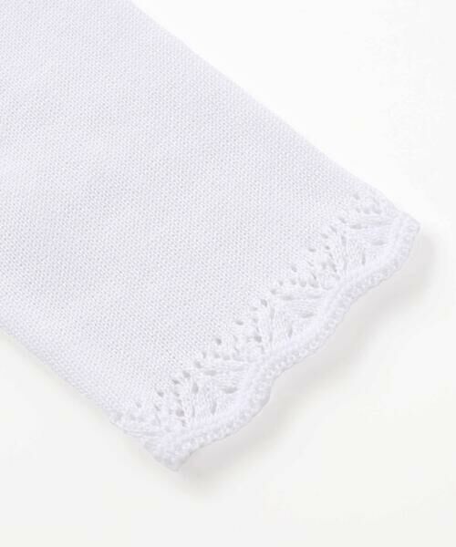 Tartine et Chocolat / タルティーヌ エ ショコラ ベビー・キッズウエア | 【日本製】【お揃い】ドラロン綿飾り編み長袖カーディガン(70-90cm) | 詳細3