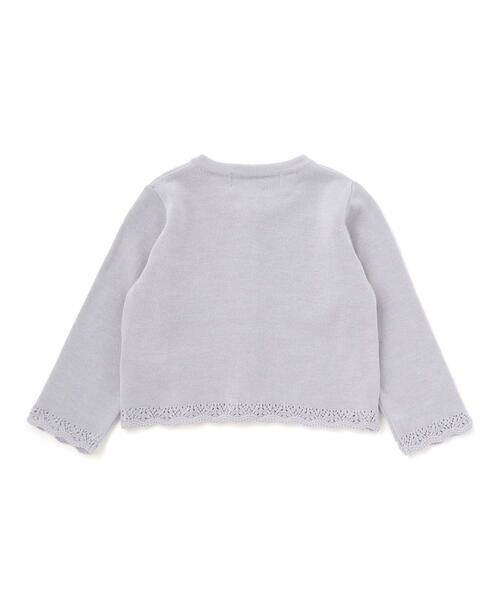 Tartine et Chocolat / タルティーヌ エ ショコラ ベビー・キッズウエア | 【日本製】【お揃い】ドラロン綿飾り編み長袖カーディガン(70-90cm) | 詳細7