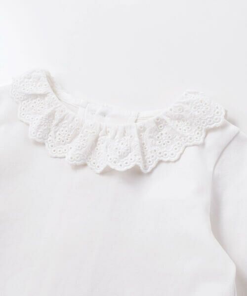 Tartine et Chocolat / タルティーヌ エ ショコラ ベビー・キッズウエア | スーピマコットンバイオシルスムース後ろ開きレース襟ブラウスベビー(70~90cm) | 詳細2