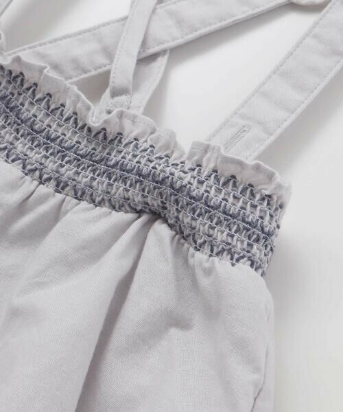 Tartine et Chocolat / タルティーヌ エ ショコラ ベビー・キッズウエア | シーチングスモッキング肩ひも付きブルマベビー(70-90cm) | 詳細5