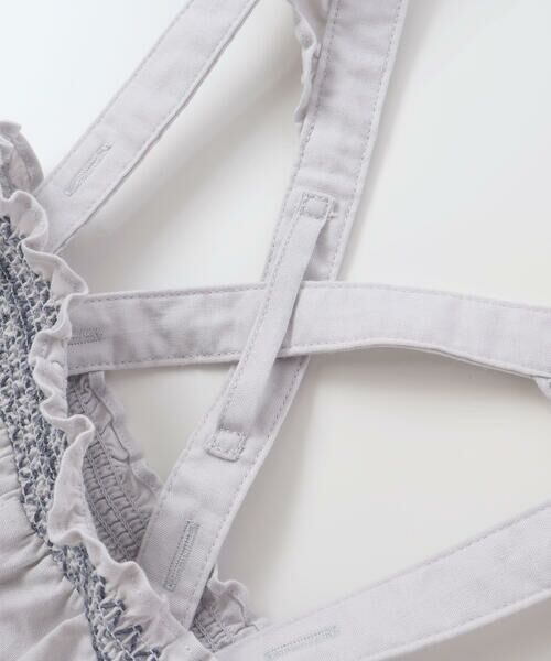 Tartine et Chocolat / タルティーヌ エ ショコラ ベビー・キッズウエア | シーチングスモッキング肩ひも付きブルマベビー(70-90cm) | 詳細8