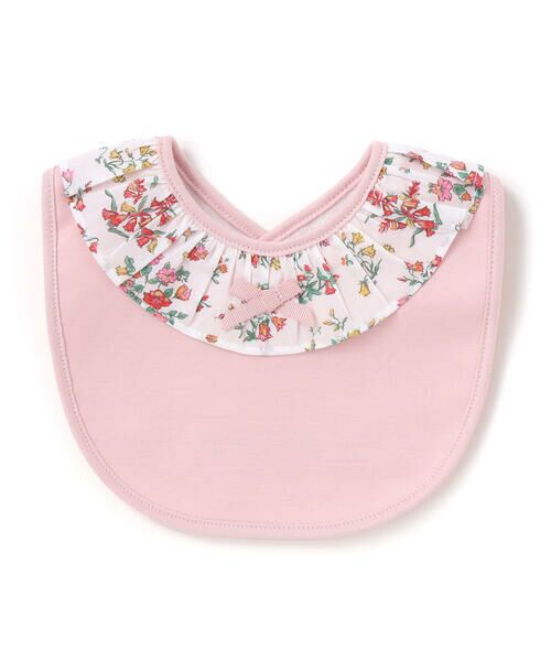 Tartine et Chocolat / タルティーヌ エ ショコラ ベビー・キッズグッズ | 【日本製】【お揃い】リバティ(BluebellFields)プリントタナローンフリルリボンスタイベビー（レッド系）