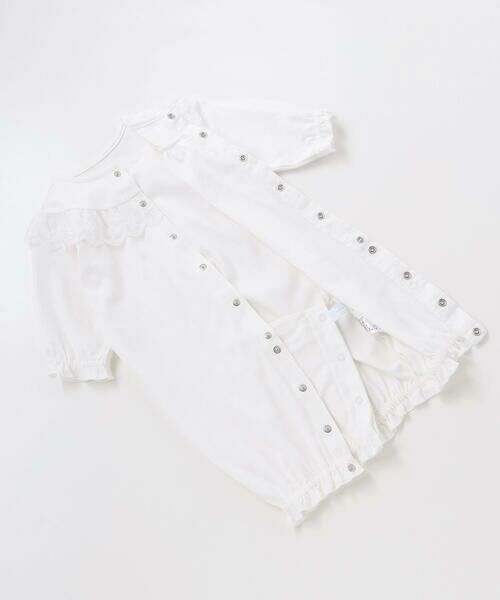 Tartine et Chocolat / タルティーヌ エ ショコラ ロンパース | セレモニーレースシルケットスムース2WAYオールベビー(50~75cm) | 詳細8