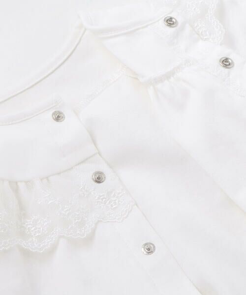 Tartine et Chocolat / タルティーヌ エ ショコラ ロンパース | セレモニーレースシルケットスムース2WAYオールベビー(50~75cm) | 詳細9