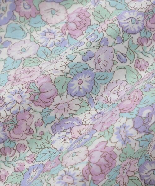 Tartine et Chocolat / タルティーヌ エ ショコラ ロンパース | 【お揃い】リバティ(leontyne dream)プリントタナローンスカート付きリボンカバーオールベビー(70-90cm) | 詳細13